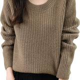Chanyarn Pull de laine de mérinos de Chanyarn 2025 Automne d'hiver Casual Crewneck Long Sweater en tricot à manches longues à manches longues à manches longues