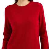 Women's 100% Pure Cashmere Sweater 2025 Fall Winter Crew Neck Long Sleeve Warm Soft Knitted Pullover