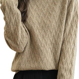Chanyarn Women's 100% Merino Merino Wool Séter 2025 Otoño Invierno Solid Mock Cuella de manga larga Sweater Jumper