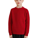 Suéter feminino 100% lã Merino com gola redonda