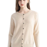 몽골리안 캐시미어 카디건 크루넥 스웨터