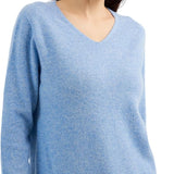 Chanyarn 100% Pure Cashmere Women's Sweater V-Neck Long Sleeve 2025 Fall Winter Warm Soft Knit Pullover