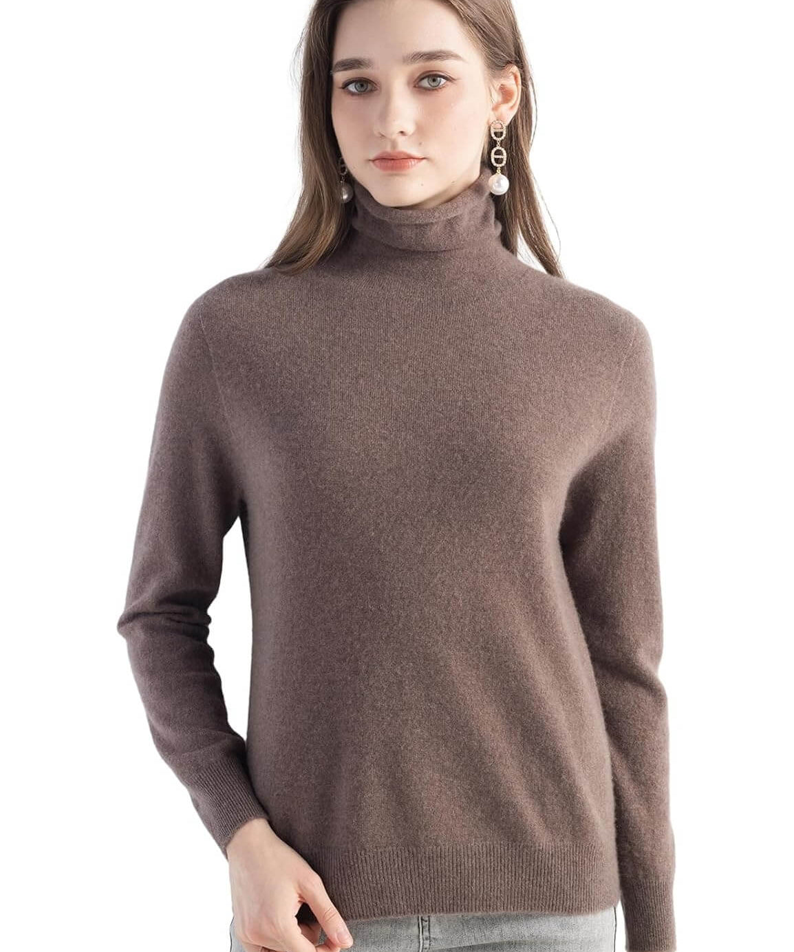 Mongolian Cashmere Turtleneck Sweater