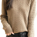 Chanyarn Women's Crew Neck 100% Merino Wool Sweater 2025 Otoño Invierno Cable Cable de manga larga suave suave suéter de manga larga
