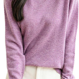 Chanyarn Women's 100% Merino Wool Seamless Sweater Mock Neck First-Line Ready to Wear Long Sleeve Knitted Pullover Tops