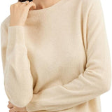 Women's 100% Pure Cashmere Sweater 2025 Fall Winter Crew Neck Long Sleeve Warm Soft Knitted Pullover