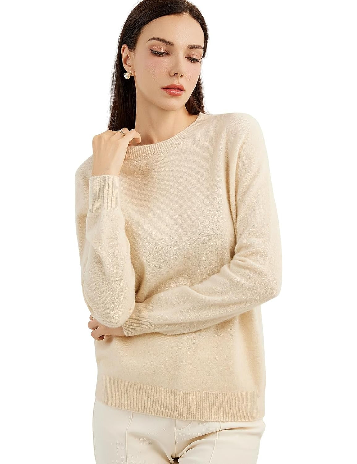 Mongolian Cashmere Crewneck Sweater