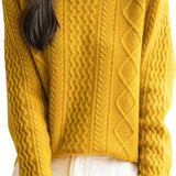 Chanyarn Women's Crew Neck 100% Merino Wool Sweater 2025 Otoño Invierno Cable Cable de manga larga suave suave suéter de manga larga