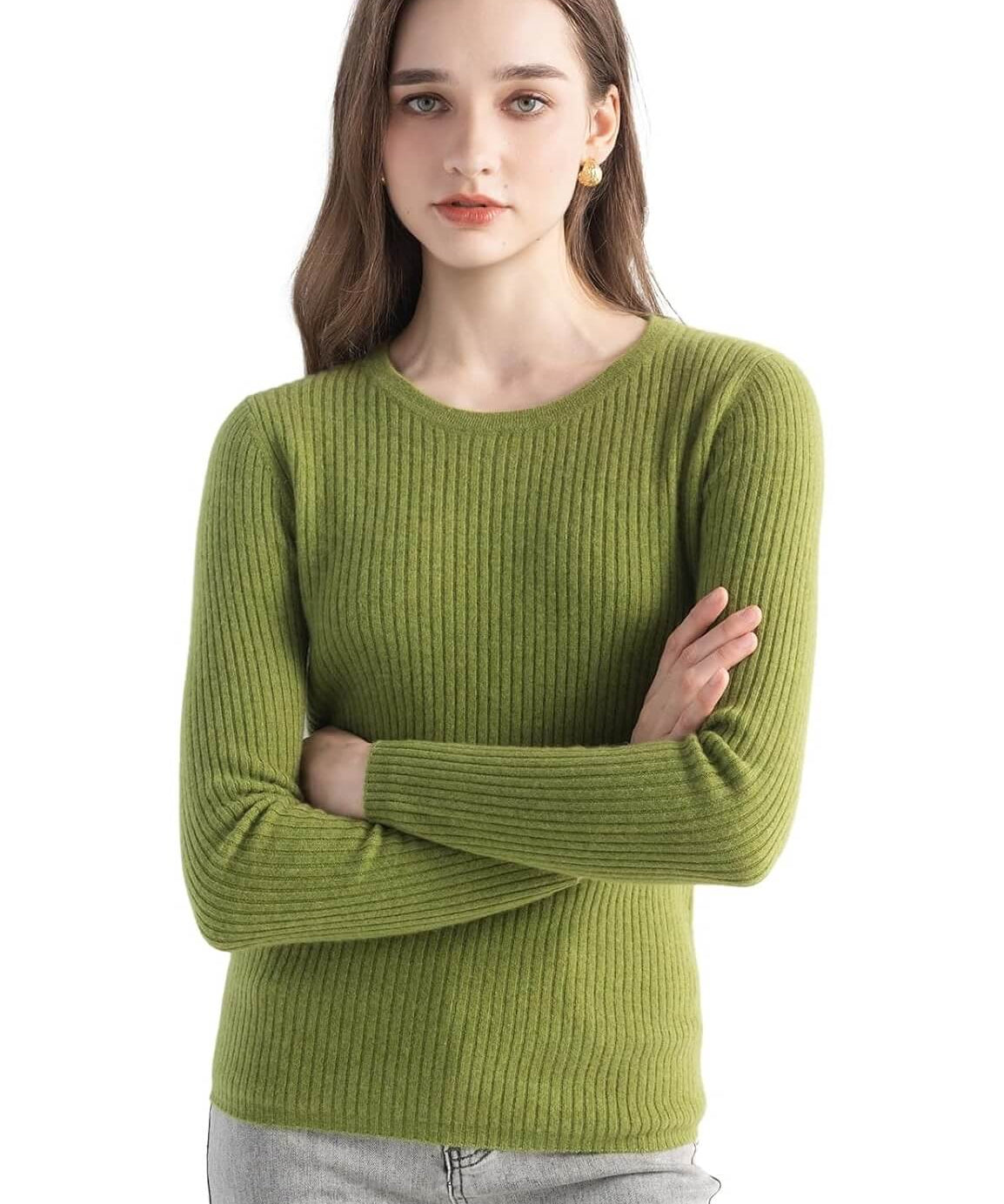 Mongolia Cashmere Crewneck Sweater