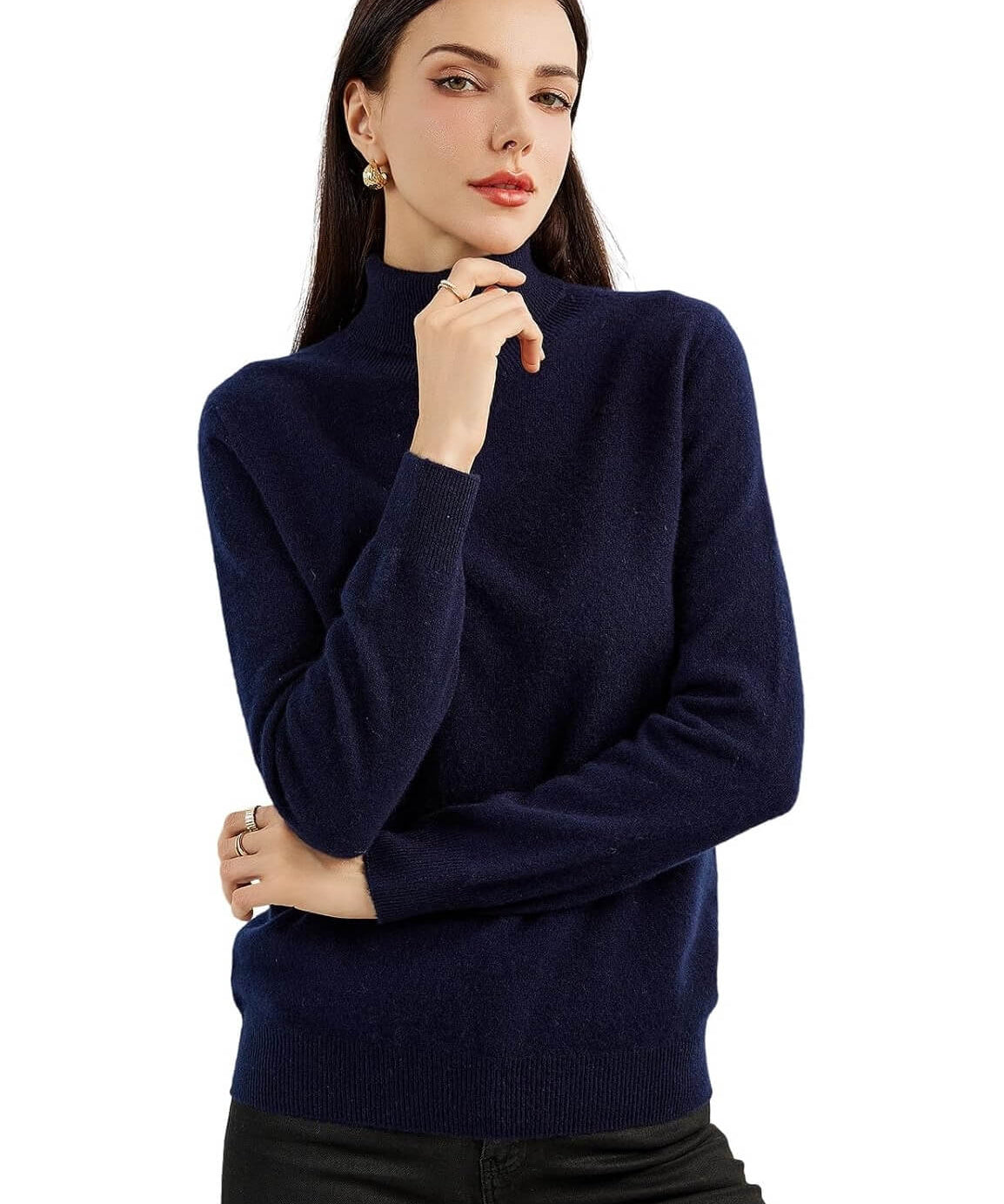 Mongolian Cashmere Turtleneck Sweater
