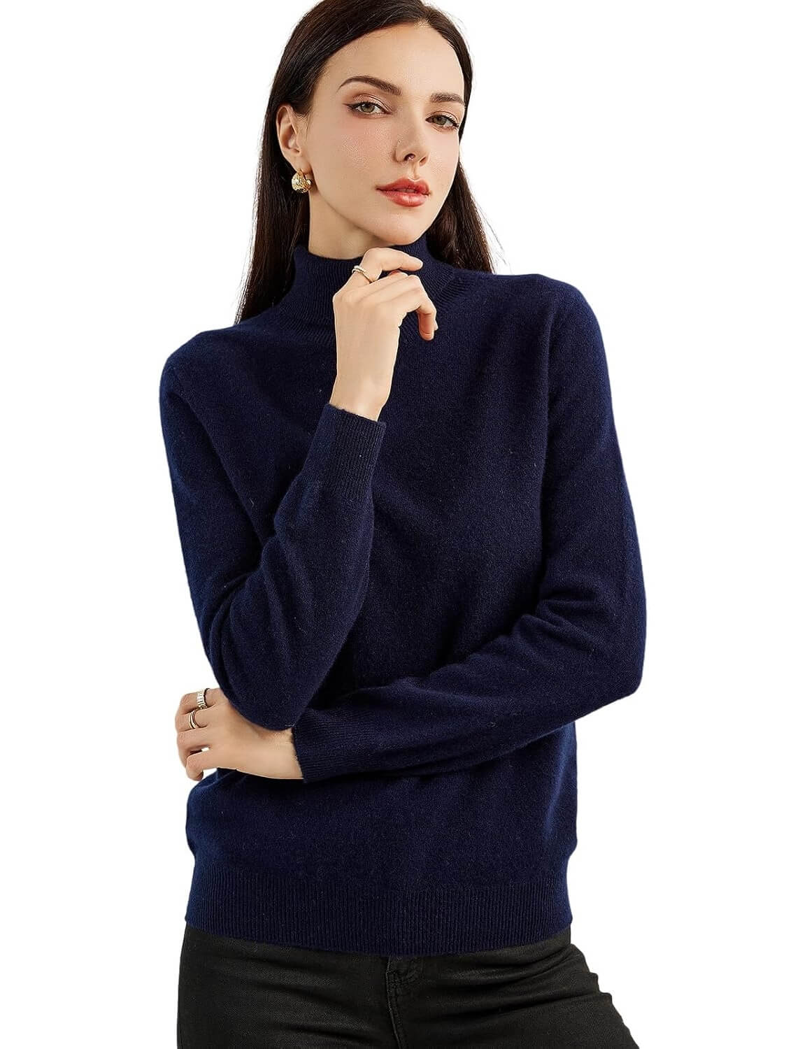 Mongolian Cashmere Turtleneck Sweater