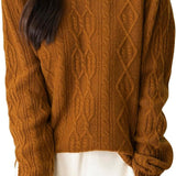 CHanyarn Women's Crew Neck 100% Micchiale in lana merino 2025 inverno casual casual vintage morbida a maniche lunghe a maniche lunghe maglione