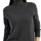 Women's 100% Pure Cashmere Sweater Turtleneck Long Sleeve Warm Soft 2025 Fall Winter Knit Pullover