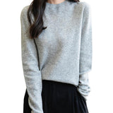100% Australian Merino Wool Seamless Mock Neck Sweater