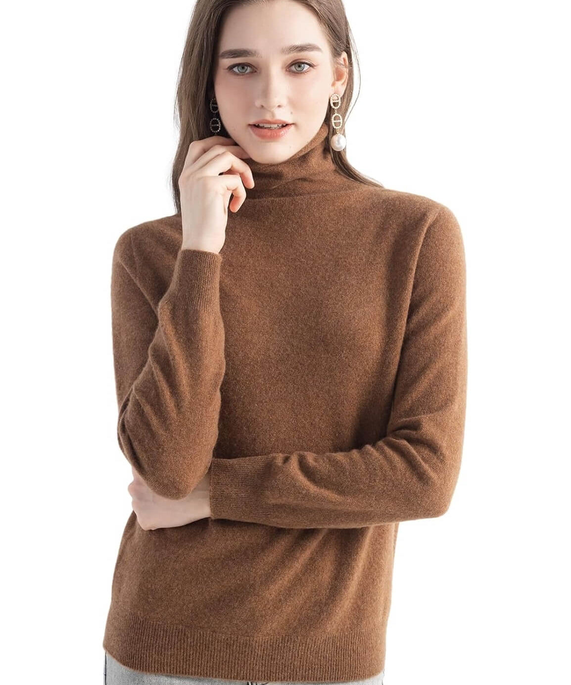Mongolian Cashmere Turtleneck Sweater