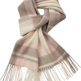 100% Merino Wool Scarf Fall Winter Plaid Ultra-Soft