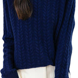 Chanyarn Women's Crew Neck 100% Merino Wool Sweater 2025 Otoño Invierno Cable Vintage Capas de manga larga cálida