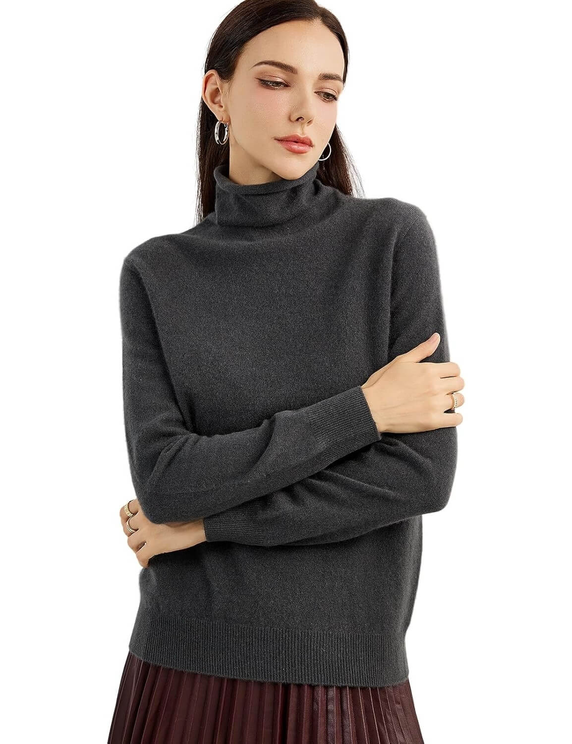 Mongolian Cashmere Turtleneck Sweater