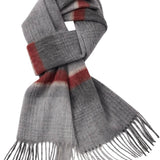 100% Merino Wool Scarf Fall Winter Plaid Ultra-Soft