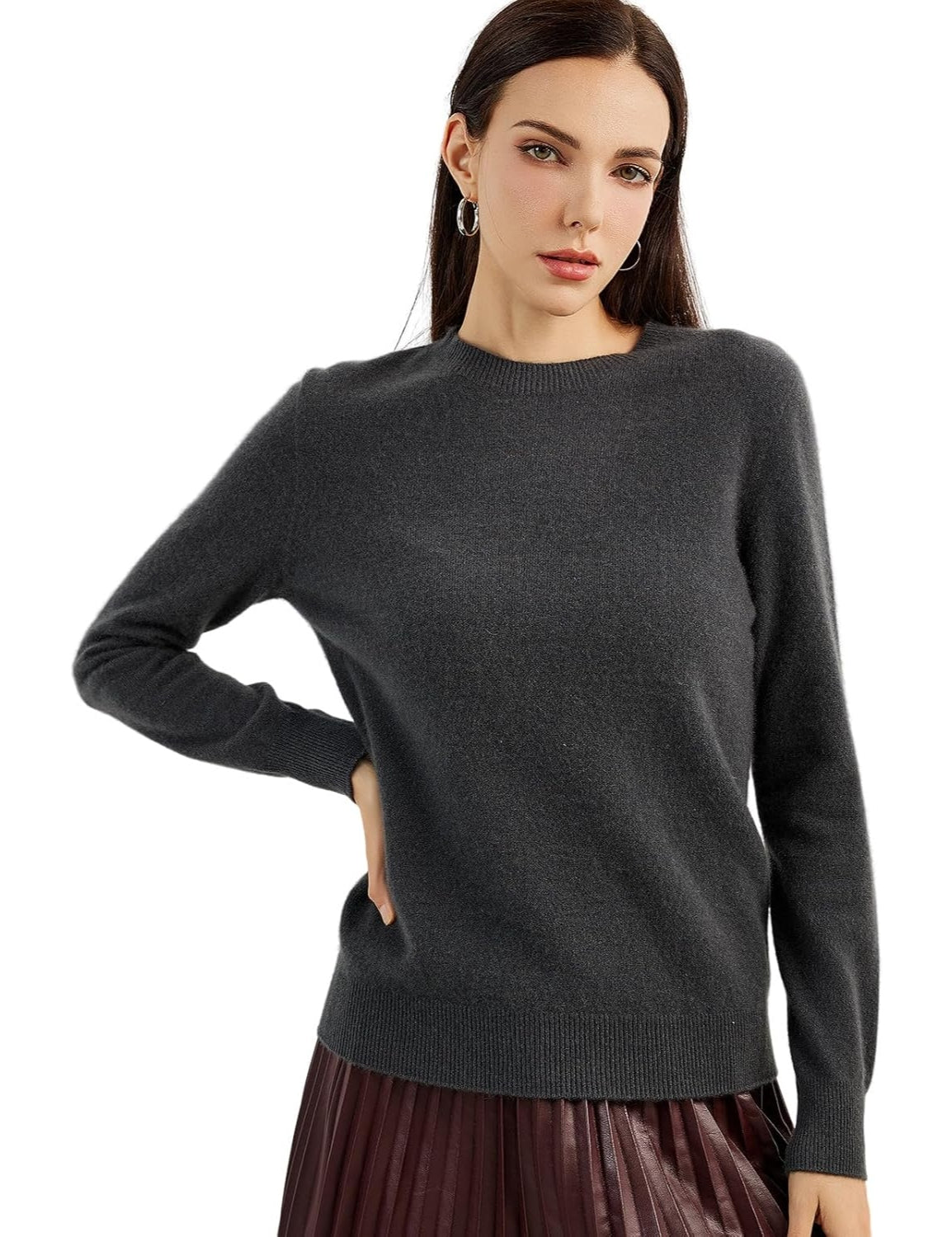 Mongolian Cashmere Crewneck Sweater