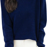 Chanyarn Women's 100% Merino Wool Seamless Sweater Mock Neck First-Line Ready to Wear Long Sleeve Knitted Pullover Tops