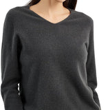 Chanyarn 100% Pure Cashmere Women's Sweater V-Neck Long Sleeve 2025 Fall Winter Warm Soft Knit Pullover