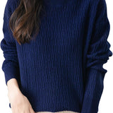 Chanyarn Women's 100% Merino Wool Crew Neck Sweater 2025 Fall Winter Casual Solid Long Sleeve Warm Soft Knitted Sweater