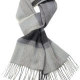 100% Merino Wool Scarf Fall Winter Plaid Ultra-Soft