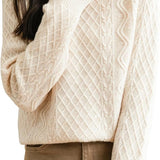 Suéter de lana 100% merino de chanyarn femenino 2025 otoño invierno informal