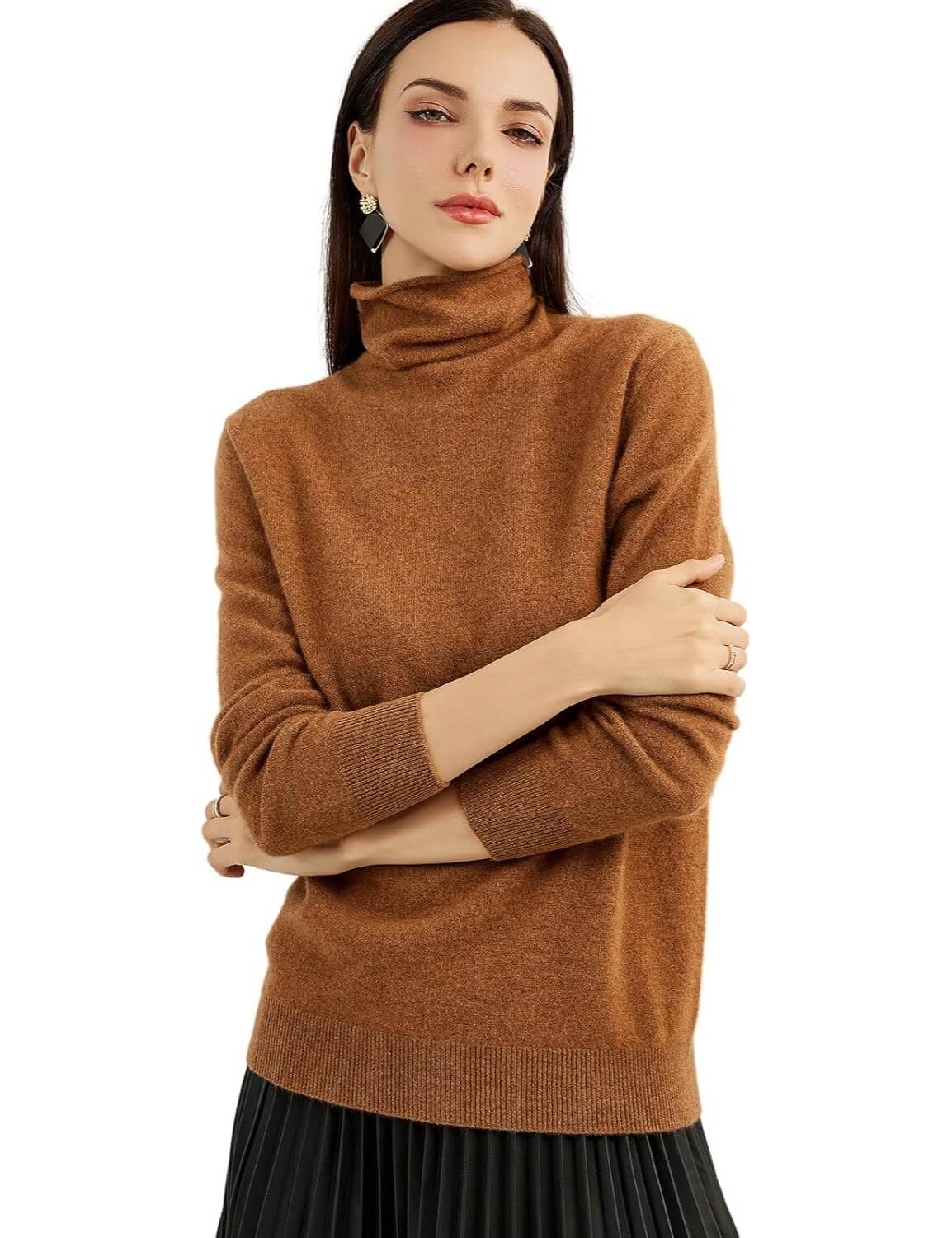 Mongolian Cashmere Turtleneck Sweater