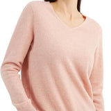 Chanyarn 100% Pure Cashmere Women's Sweater V-Neck Long Sleeve 2025 Fall Winter Warm Soft Knit Pullover
