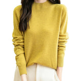 100% Australian Merino Wool Seamless Mock Neck Sweater