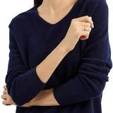 Chanyarn 100% Pure Cashmere Women's Sweater V-Neck Long Sleeve 2025 Fall Winter Warm Soft Knit Pullover
