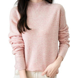 100% Australian Merino Wool Seamless Mock Neck Sweater
