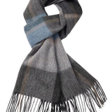 100% Merino Wool Scarf Fall Winter Plaid Ultra-Soft