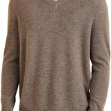 Chanyarn Men's 100% Merino Wool Sweater 2025 Fall Winter Casual V Neck Warm Soft Long Sleeve Knitted Pullover Sweater