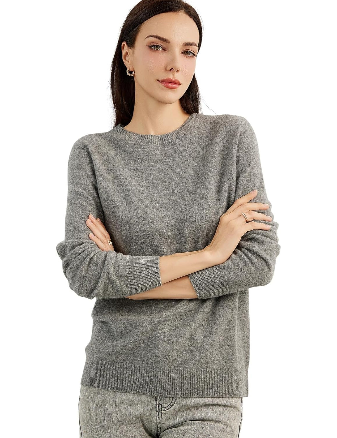 Mongolian Cashmere Crewneck Sweater