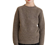 Girls Crew Neck 100% Merino Wool Sweater 2025 Fall Winter Kids Warm Soft Long Sleeve Knitted Pullover Sweater