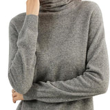 100% Pure Cashmere Women's Sweater Turtleneck Long Sleeve Warm Soft 2025 Fall Winter Knit Pullover