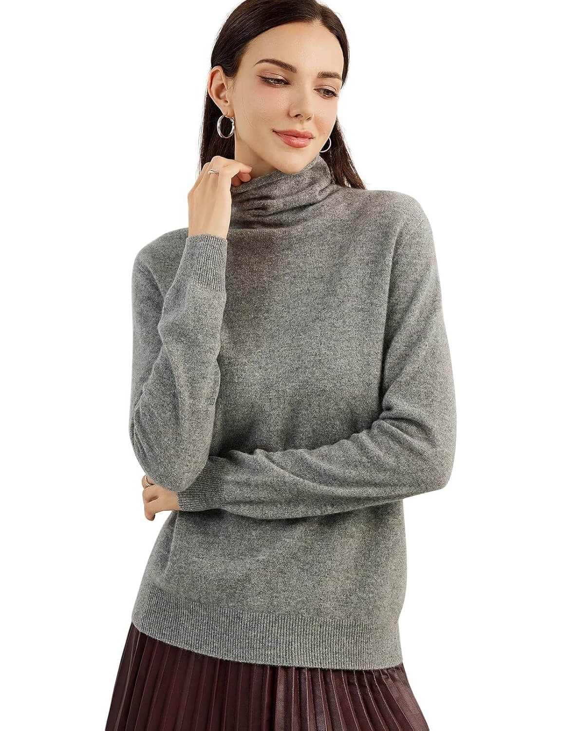 Mongolian Cashmere Turtleneck Sweater