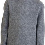 Girls 100% Merino Wool Sweater 2025 Fall Winter Kids Solid Mock Neck Warm Soft Long Sleeve Knit Pullover Jumper