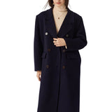 Double-Breasted 100% Merino Wool Pea Coat