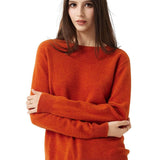 30% Cashmere 70% Merino Wool Seamless Crew Neck Sweater