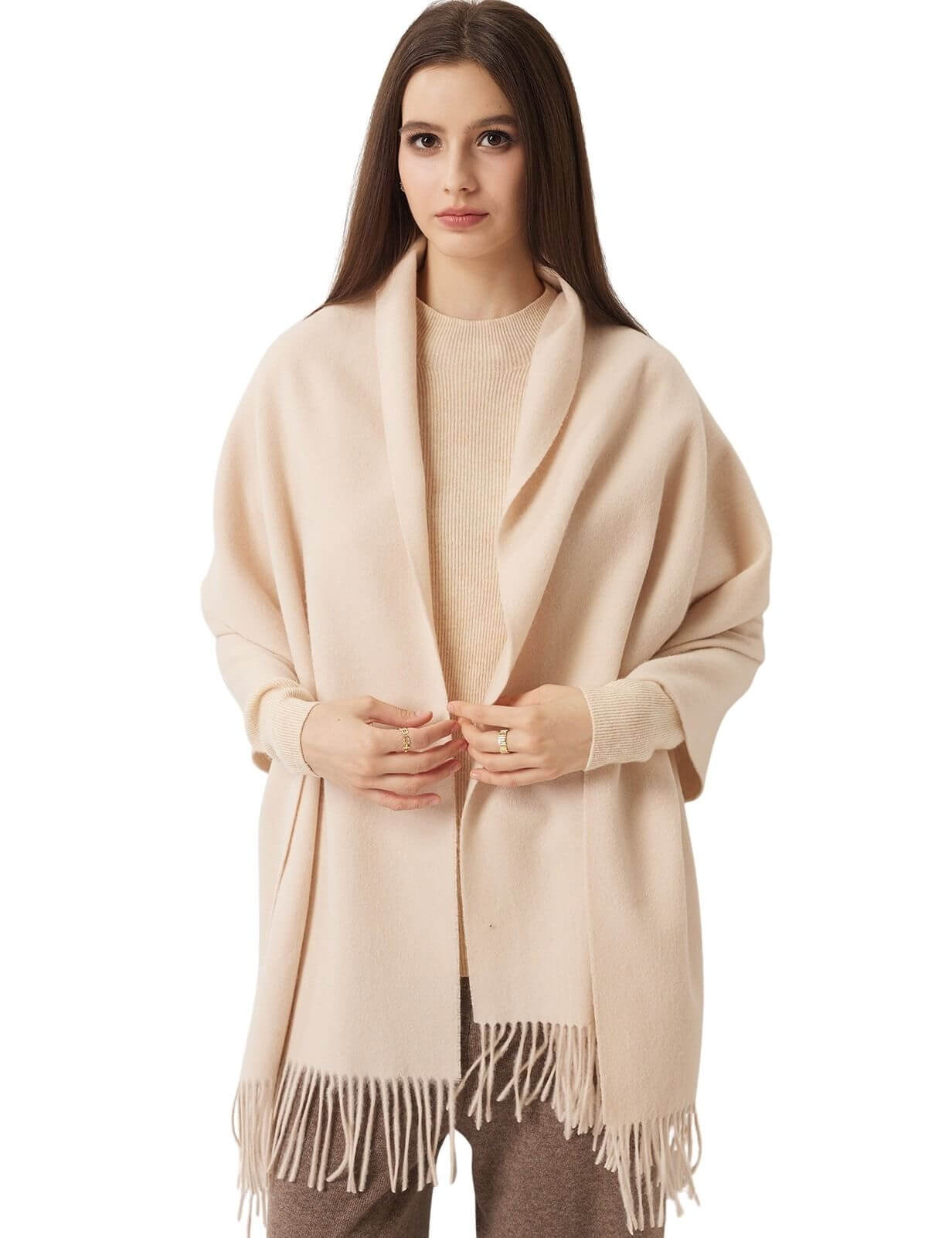 Women's Scarf 100% Merino Wool Knit Wrap Shawl
