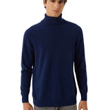 100% Cashmere Turtleneck Seamless Knit Sweater