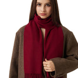 100% Pure Cashmere Scarf Fall Winter Plaid Soft