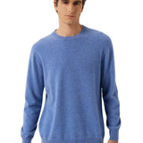 100% Cashmere Crew Neck Seamless Knit Sweater