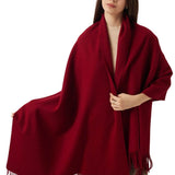 Women's Scarf 100% Merino Wool Knit Wrap Shawl