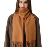 100% Pure Cashmere Scarf Fall Winter Plaid Soft