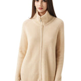 30% Cashmere 70% Merino Wool Turtle Neck Cardigan